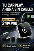 WaveGo® Adaptador Inalámbrico CarPlay y Android Auto
