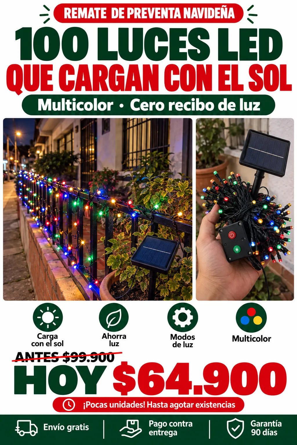 Luces de Navidad Solares NaviSol™