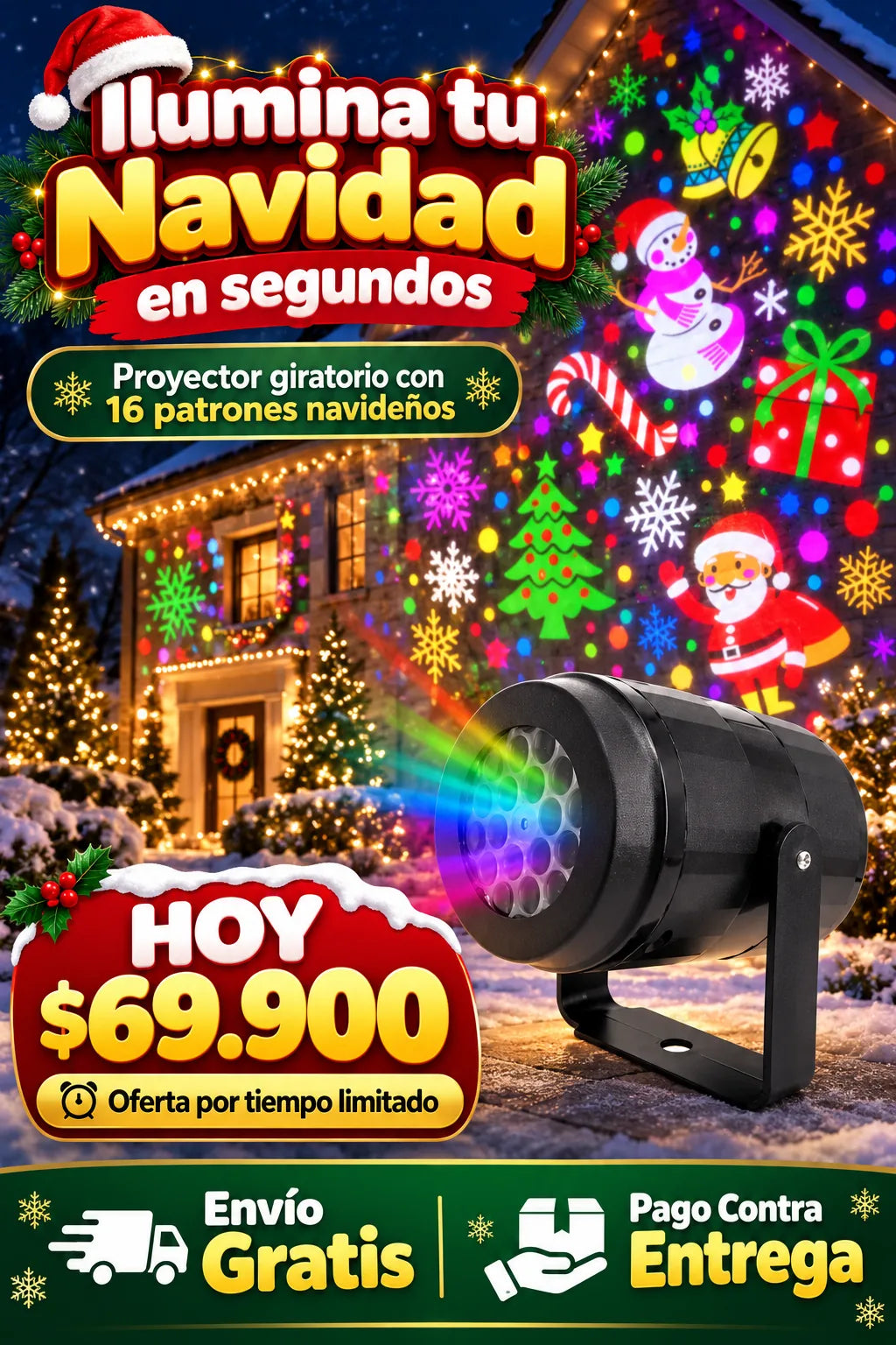 Proyector Navidad Mágica