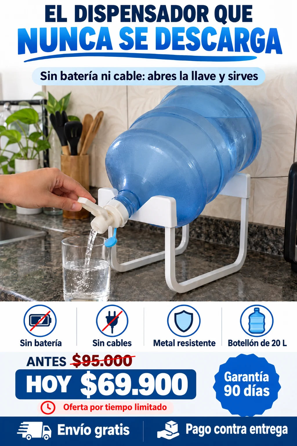 Soporte para Botellón con Llave AguaYa™
